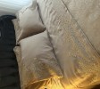 Beige Bedding Set with Stunning Lace, Beige Pique Set, Beige Lace Pillowcase, Beige Pillowcase