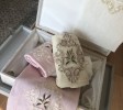 Pink Velvet Towel, Cream Hand Towel, Beige Face Towel inside Luxurious Velvet Box, Bridal, Wedding Gift, Christmas Gift, Gift For Her