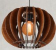 Wood Pendant Light, Wooden Sphere, Walnut Chandelier, Hanging Lamp, Wooden Lampshade