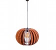 Wood Pendant Light, Wooden Sphere, Walnut Chandelier, Hanging Lamp, Wooden Lampshade