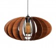 Boomerang Walnut Pendant Light, Wooden Sphere, Walnut Chandelier, Hanging Lamp, Wooden Lampshade