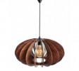 Boomerang Walnut Pendant Light, Wooden Sphere, Walnut Chandelier, Hanging Lamp, Wooden Lampshade