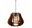 Wood Pendant Light, Lal Design, Walnut Chandelier, Hanging Lamp, Wooden Lampshad