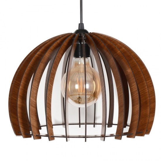 Letoon Design, Wood Pendant Light, Walnut Chandelier, Hanging Lamp, Wooden Lamps