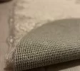Cream Washable Bath Mat with Silver Lace, Stunning Non-Slip Bath Mat, Gift for Her Cream Washable Bath Mat with Silver Lace, Stunning Non-Slip Bath Mat, Gift for Her