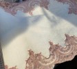 Cream Washable Mats, Pink Lace Placemat, Embroidered Design, Gift For The Home, Wedding Gift, Washable Lace Mats