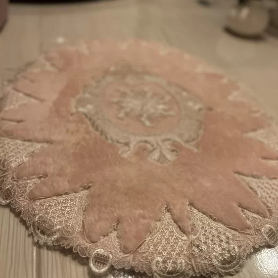 Exclusive Pink Washable and Non-Slip Bath Mat, Gift for Her, Wedding Gift