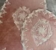STUNNING LUXURY ROUND PINK AND CREAM FLOOR MATS STUNNING LUXURY ROUND PINK AND CREAM FLOOR MATS
