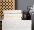Cream Hand Towel Seashell Design with Pearl and Seashell Lace Cream Hand Towel Seashell Design with Pearl and Seashell Lace
