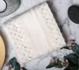 Cream Hand Towel Seashell Design with Pearl and Seashell Lace Cream Hand Towel Seashell Design with Pearl and Seashell Lace