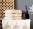 Cream with Gold Trim Lace Hand Towel Set Cream with Gold Trim Lace Hand Towel Set
