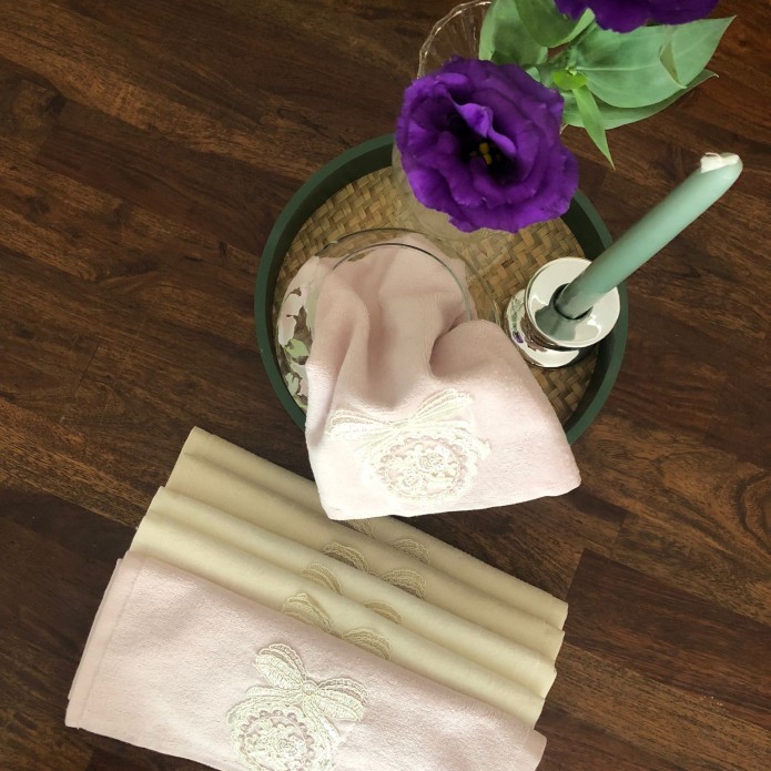 Pink Towel, Cream Towel, Beige Luxury Hand Face Towel, 6 pieces, Christmas Gift, Gift for her, Wedding Gift Pink Towel, Cream Towel, Beige Luxury Hand Face Towel, 6 pieces, Christmas Gift, Gift for her, Wedding Gift