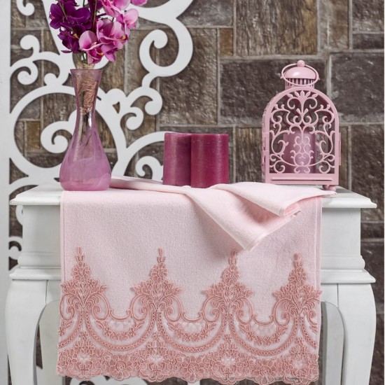 PRETTY IN PINK HAND TOWEL SET ( 4 Pieces )
