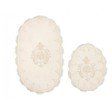 CREAM AND GOLD CREST DESIGN TWO PIECE BATHROOM SET CREAM AND GOLD CREST DESIGN TWO PIECE BATHROOM SET