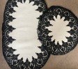MONOCHROME BLACK AND WHITE BATH FLOOR MAT MONOCHROME BLACK AND WHITE BATH FLOOR MAT
