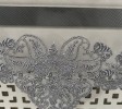 STUNNING GREY V SHAPE LACE DOILY FRENCH