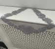 STUNNING GREY V SHAPE LACE DOILY FRENCH