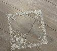 STUNNING SILVER AND CREAM LACE DOILY FLORA DESIGN STUNNING SILVER AND CREAM LACE DOILY FLORA DESIGN
