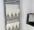 DARK GREY LACE TOWEL SET ( 4 Pieces ) DARK GREY LACE TOWEL SET ( 4 Pieces )