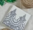 DARK GREY LACE TOWEL SET ( 4 Pieces ) DARK GREY LACE TOWEL SET ( 4 Pieces )