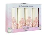 Royal Cream Hand Towel Set of 4 – Pink Lace – Velvet Cotton - Image 3