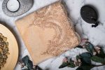 Cappuccino Turkish Cotton Hand Towel Set – Gold Lace Embroidered Towels – Elegant Bathroom Decor - Image 4